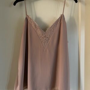 Abound Lace Trim Blush Cami Top